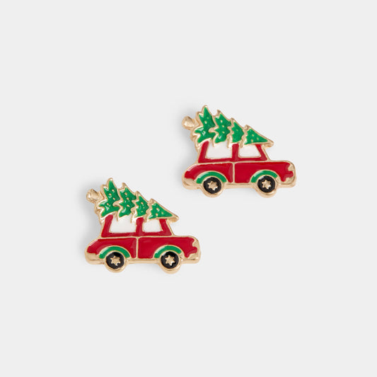 Tree Farm Truck Studs - Gold - Christmas