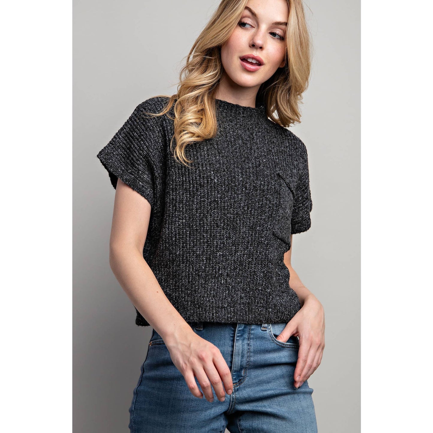 Drop Shoulder Sweater Top