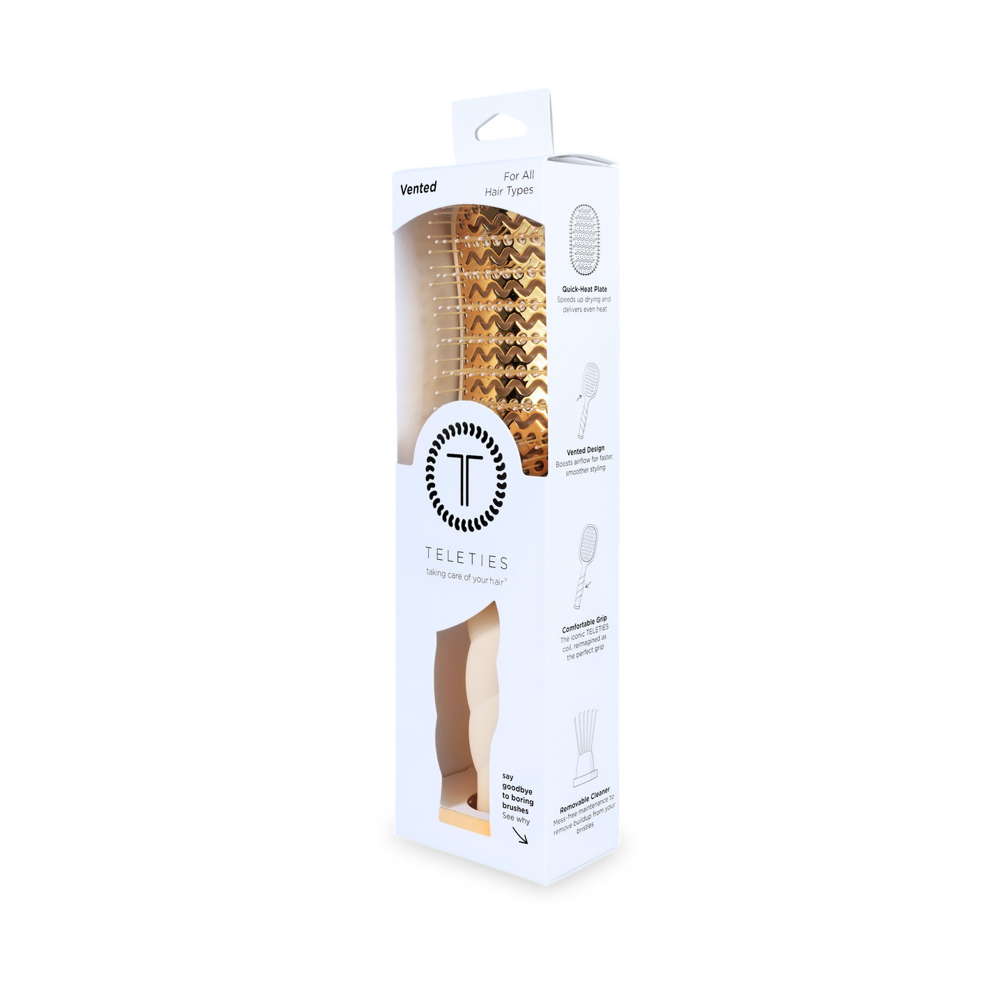 Vented Hair Brush | Tan