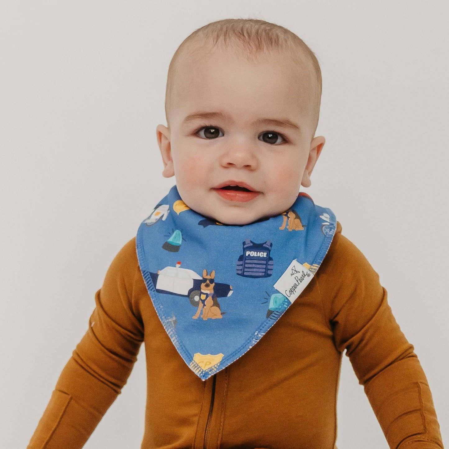 4 Pack Baby Bandana Bibs - Policemen