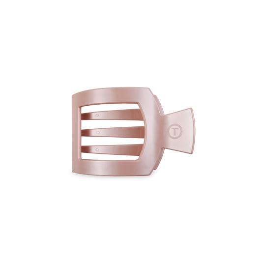 Square Flat Hair Clip | Small | Pearly Pink