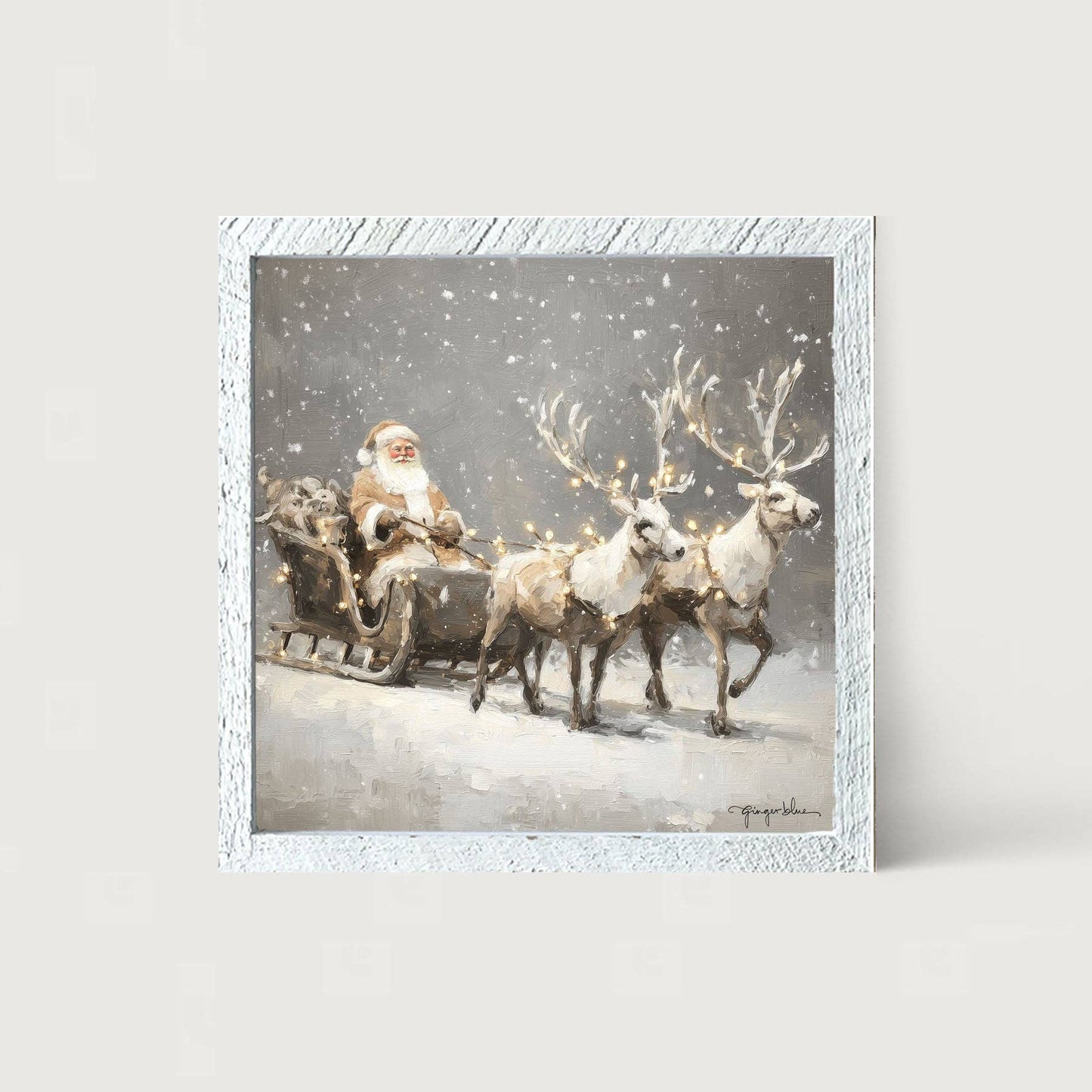 Christmas Lights on Sleigh