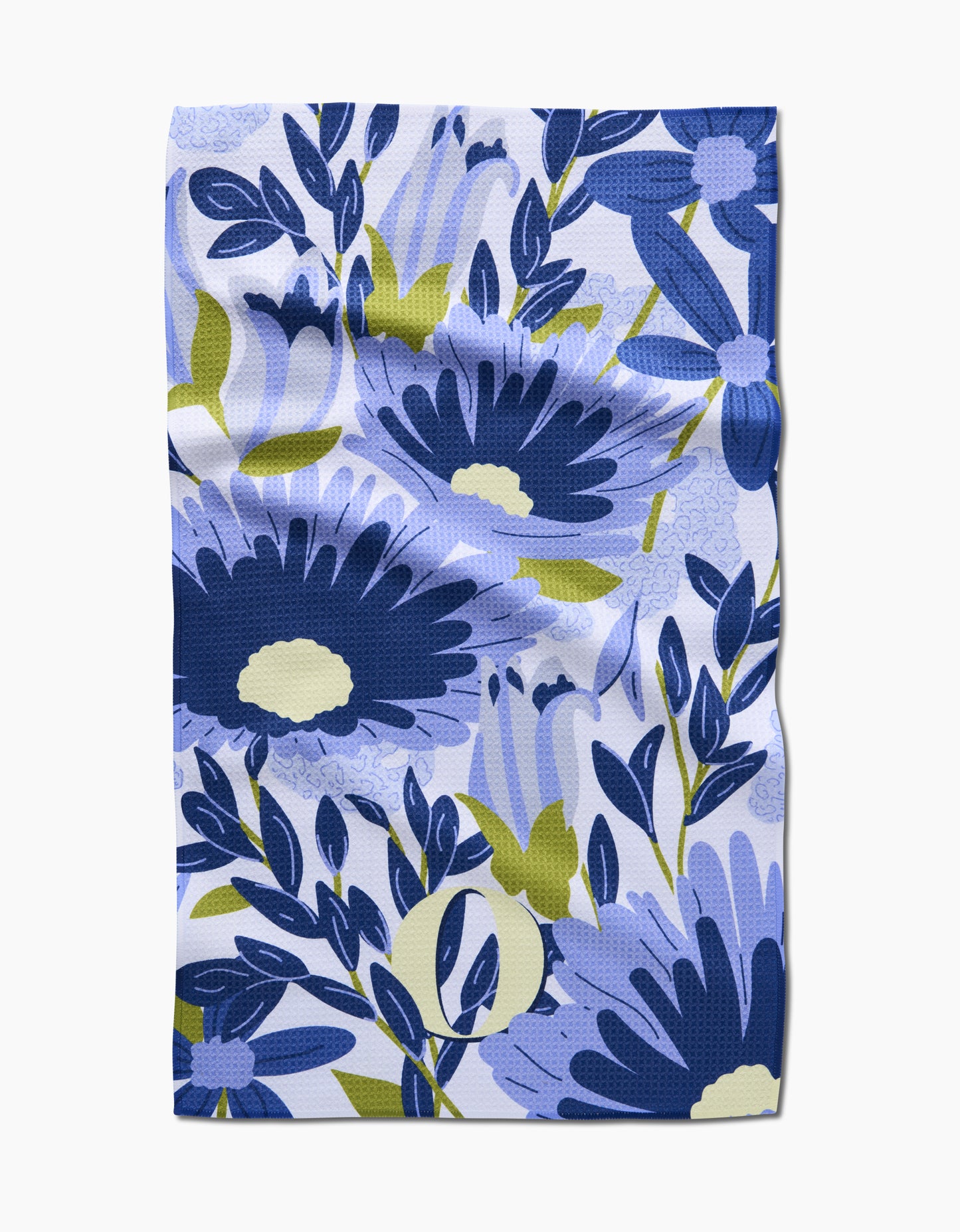 Geometry Monogram Floral Tea Towel