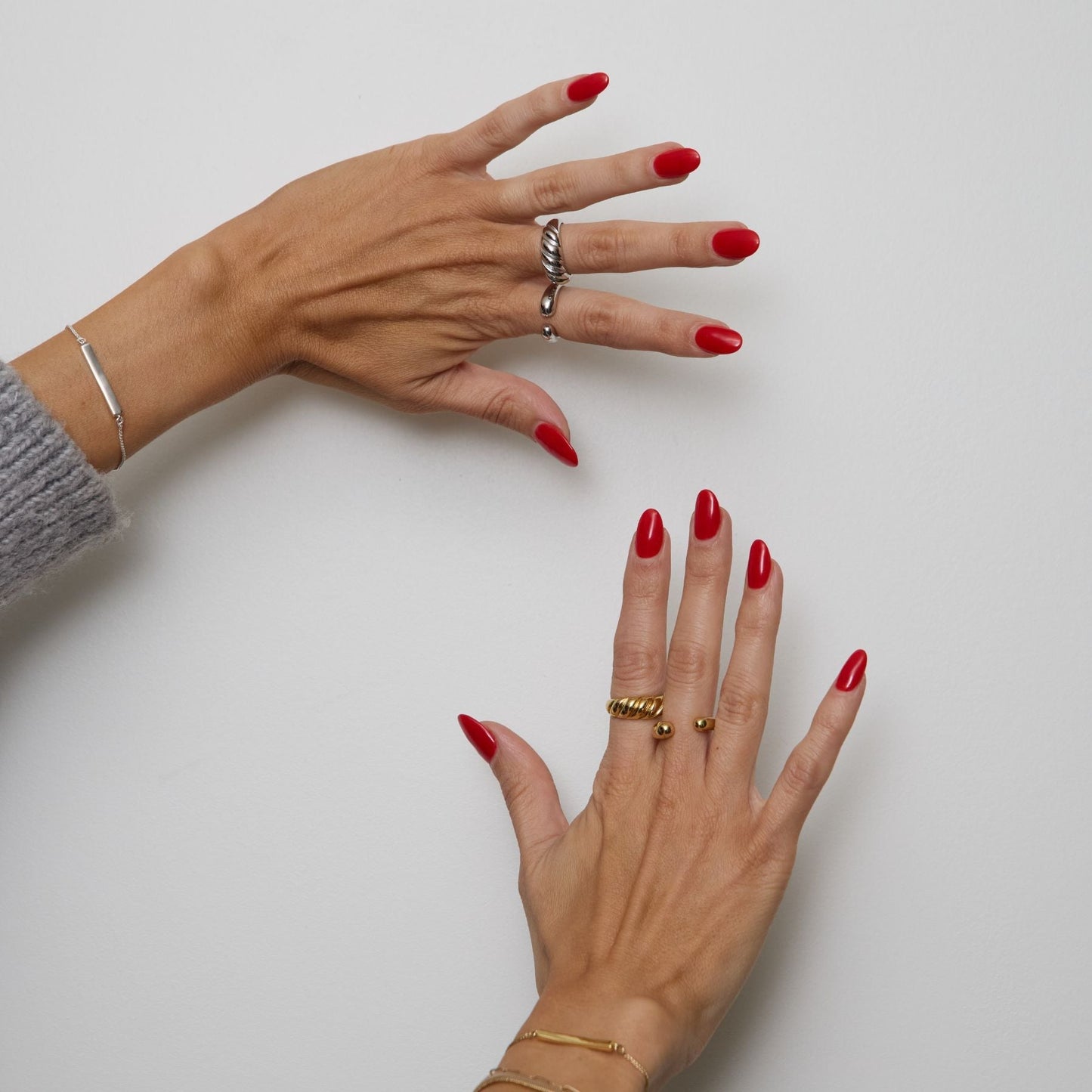 Gold Double Round-Ended Ring