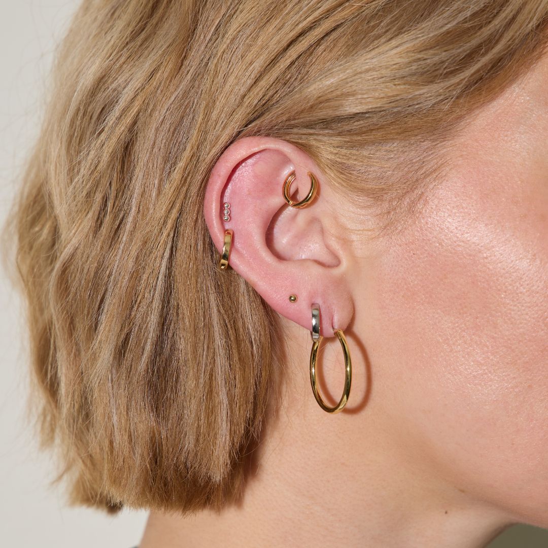 Gold Halo Hoops