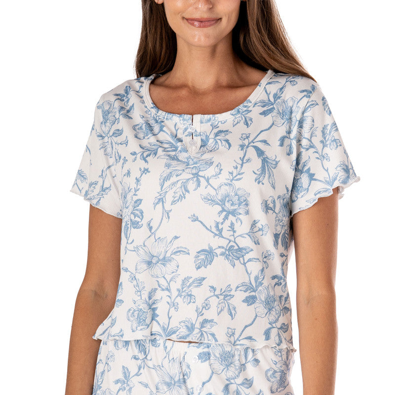 Hello Mello Snooze Fest Ribbed Top