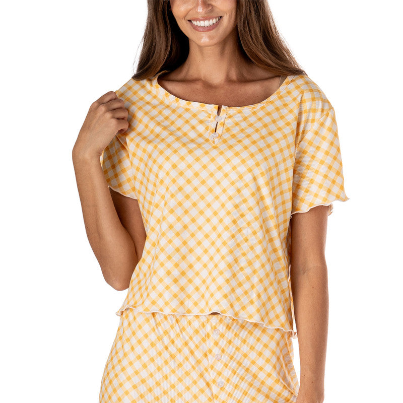 Hello Mello Snooze Fest Ribbed Top