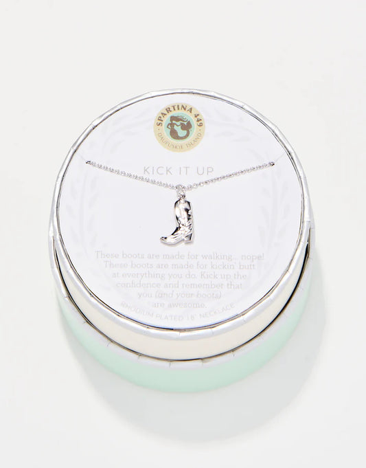 Spartina Sea La Vie Kick It Up/Cowgirl Boot Necklace