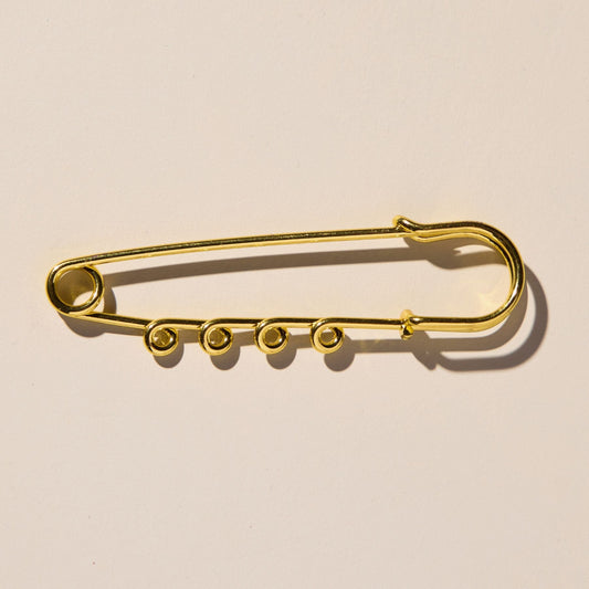 Large Safety Pin Brooch