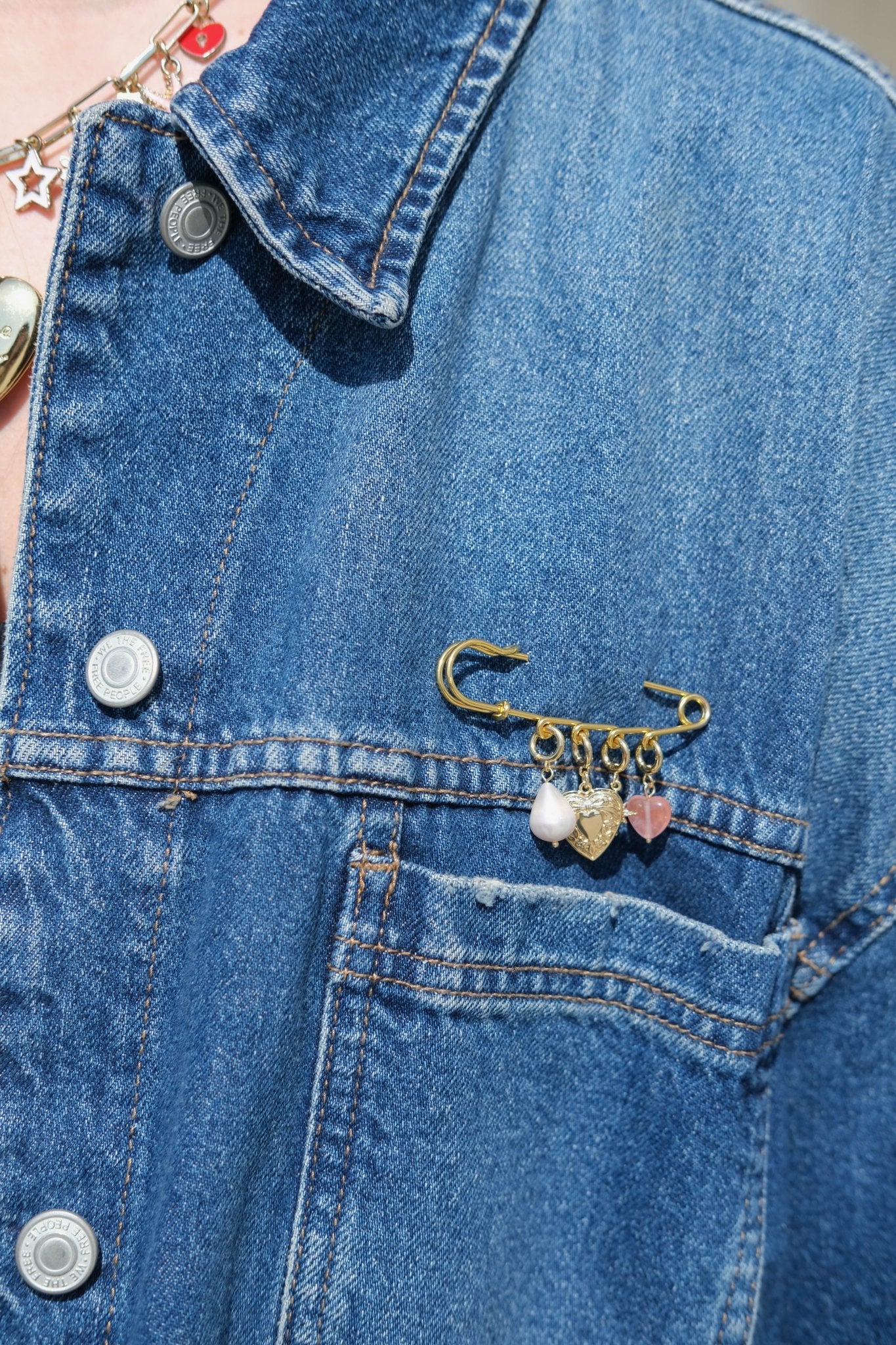 Large Safety Pin Brooch