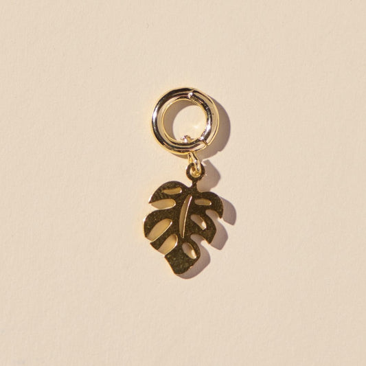 Monstera Leaf Charm