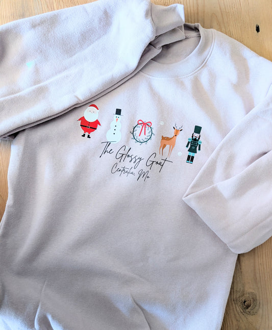 Merry Christmas The Glossy Goat Crewneck