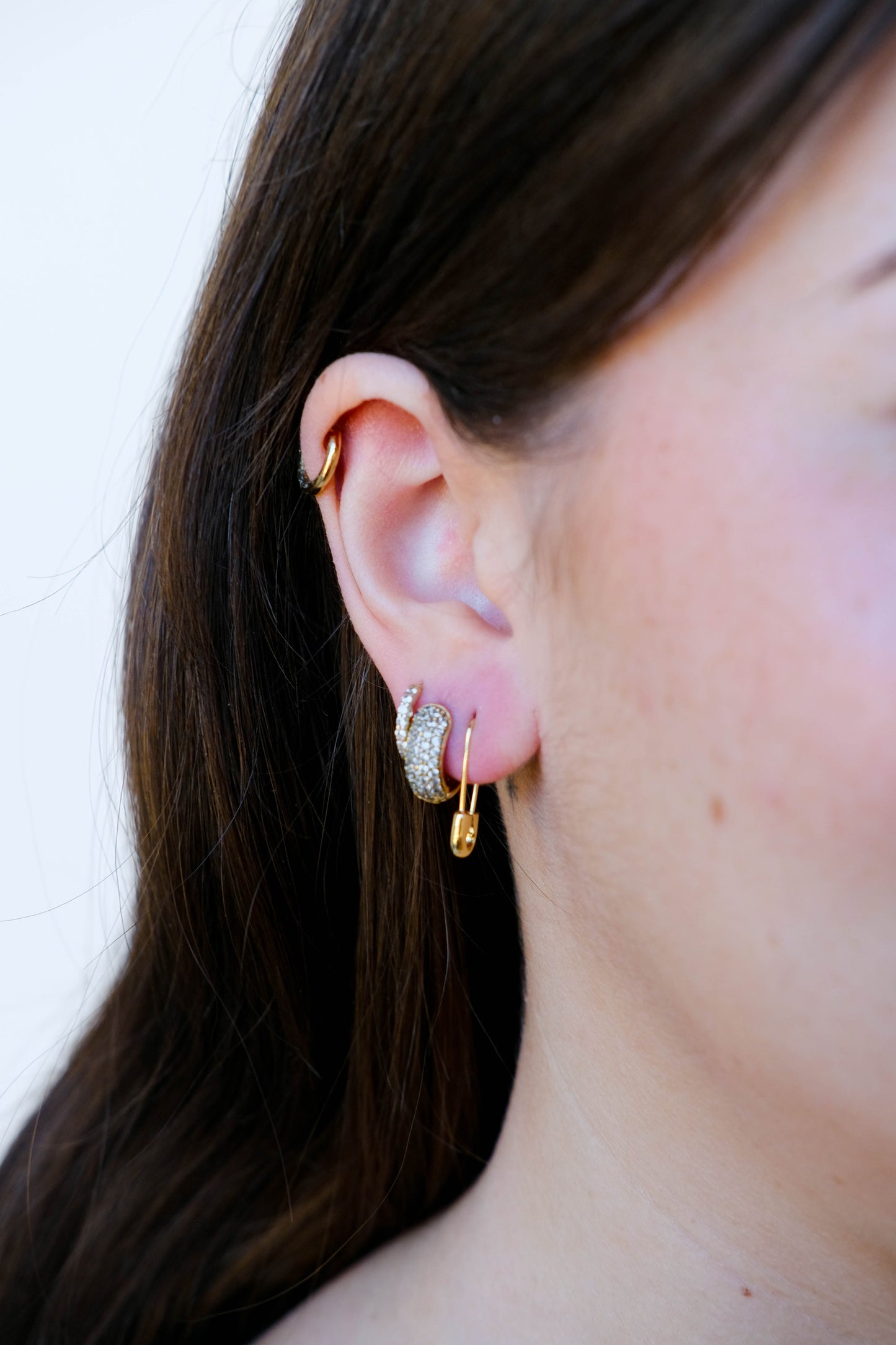Safety Pin Threader Earrings