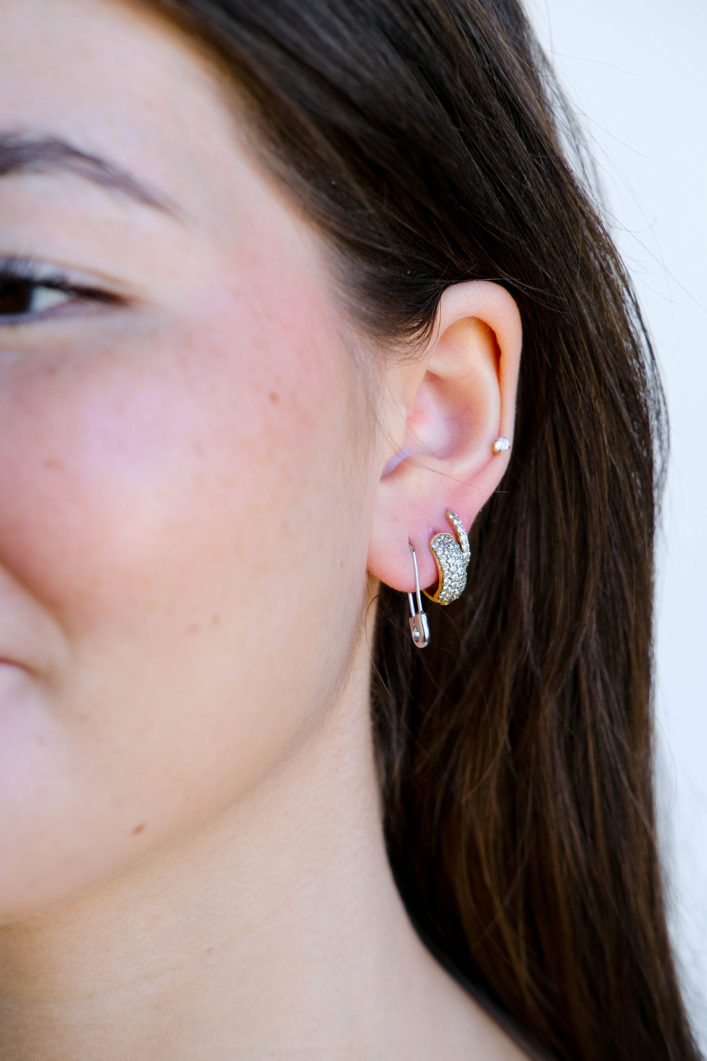 Safety Pin Threader Earrings