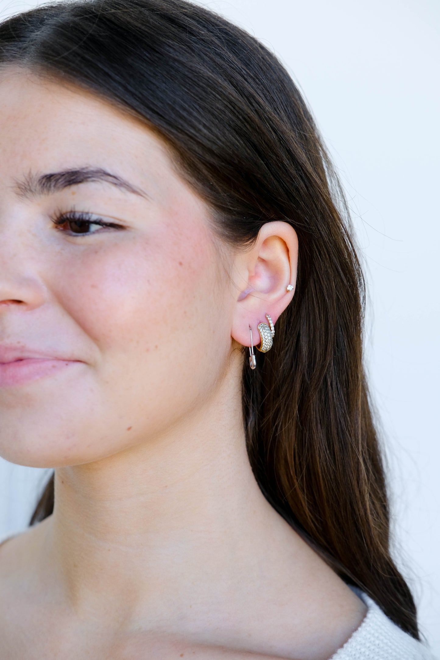 Safety Pin Threader Earrings