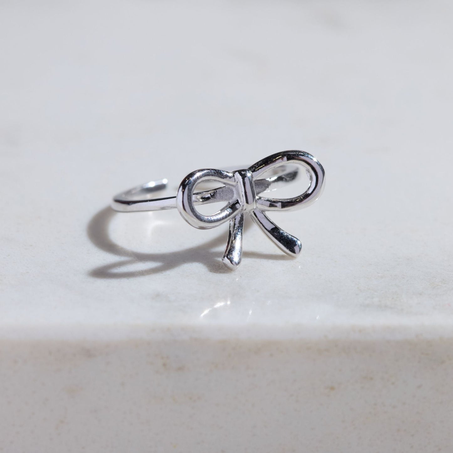 Silver Bow Ring