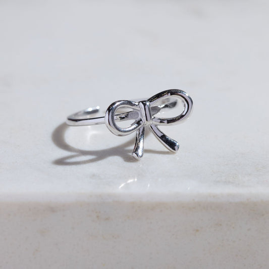 Silver Bow Ring