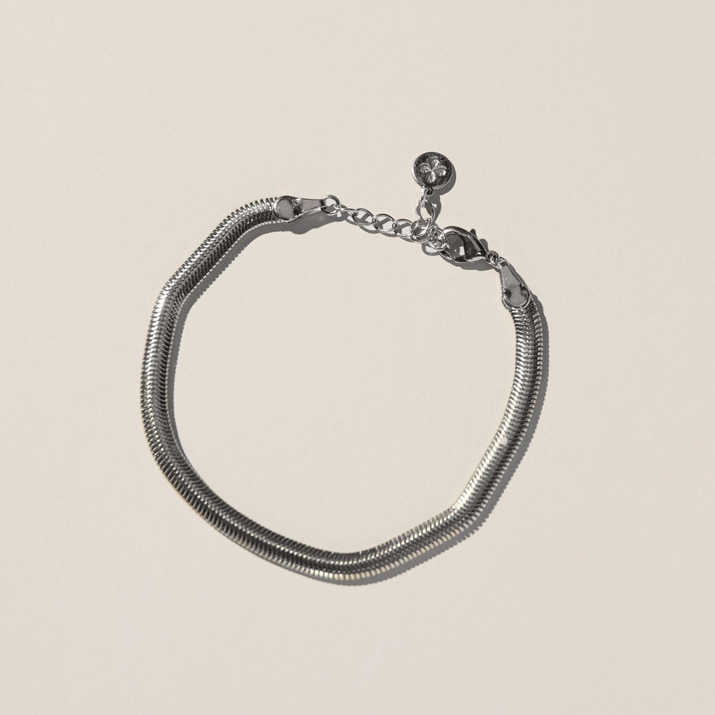 Silver Herringbone Bracelet