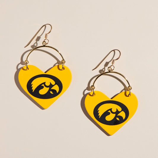 Yellow University of Iowa Hawkeye Lover