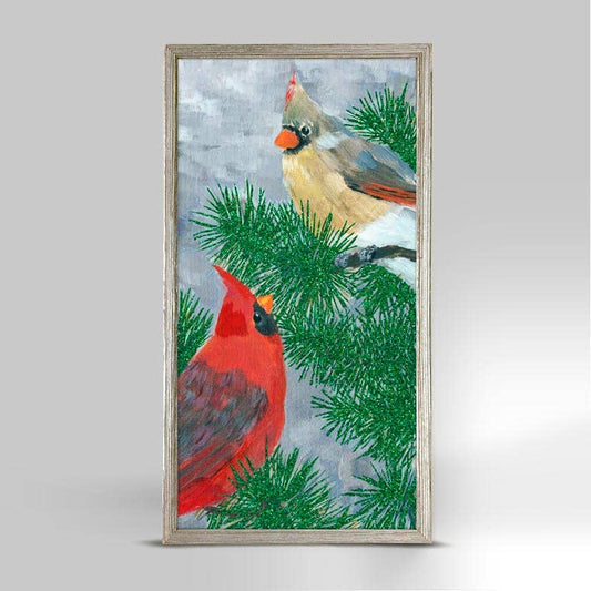 Holiday - Two Cardinals In A Pine Cody Blomberg Canvas
