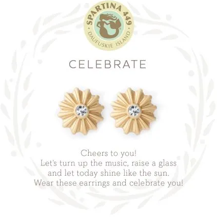 Spartina Sea La Vie Stud Earrings Celebrate/Sunburst