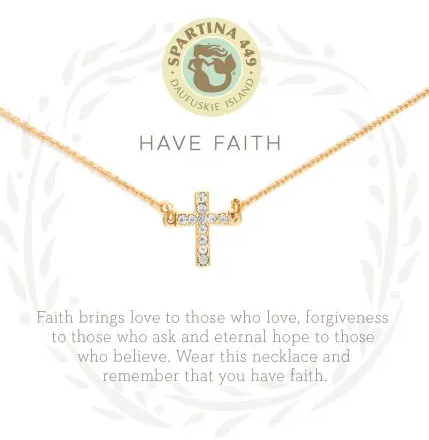 Spartina Sea La Vie Necklace 18“ Have Faith/Cross