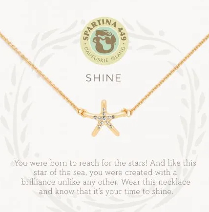 Spartina Sea La Vie Necklace 16“ Shine/Starfish