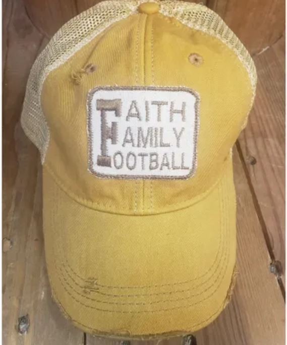Faith Family Football on Ginger Hat