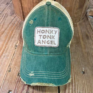 Honky Tonk Angel on Green Hat
