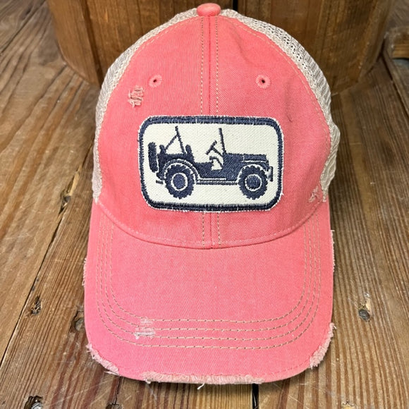 JEEPN Hat on Pink