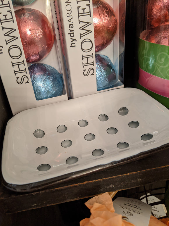 Farmhouse Enamelware Soap Dish