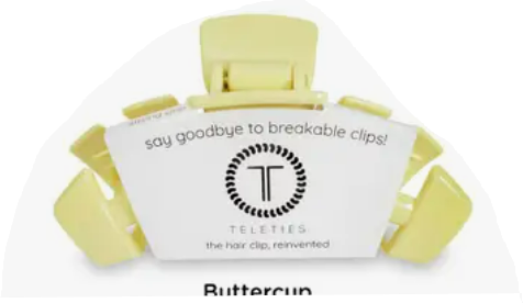 Teleties Hair Clip-Buttercup