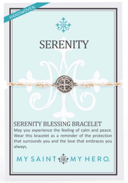 Serenity Benedictine Blessing Bracelet- Metallic Gold