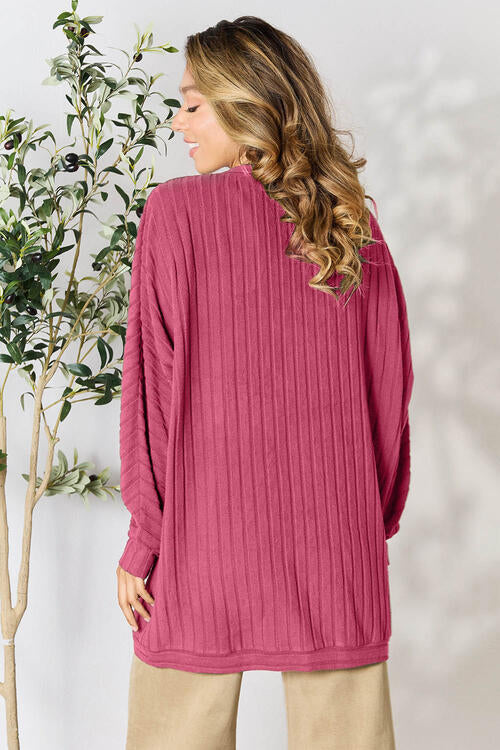 Base Knit Cardigan - Pink