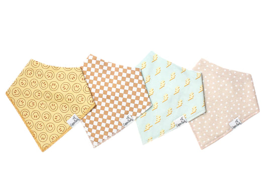 Copper Pearl Bandana Bib Set (4 piece)