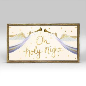 Greenbox Art Embellished Mini Framed Canvas- Oh Holy Night